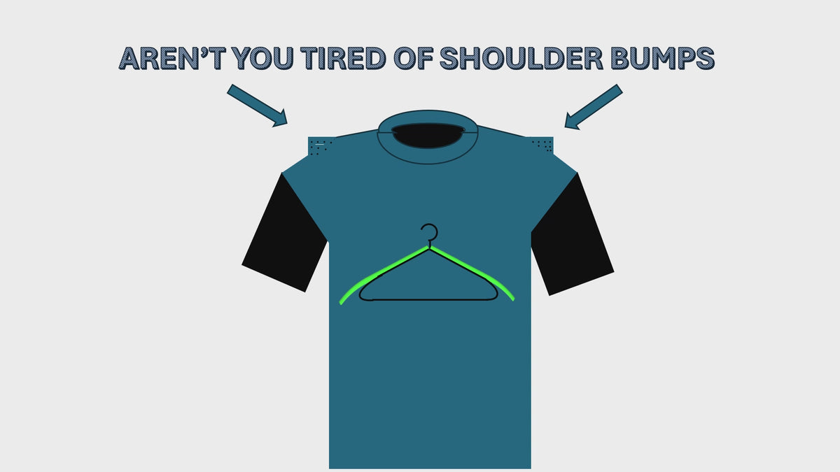 HANGERFIX: Snap on, Adjustable Clothes Hanger Extension and Shoulder Bump Fix